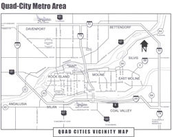 Quad-City Metro Area map